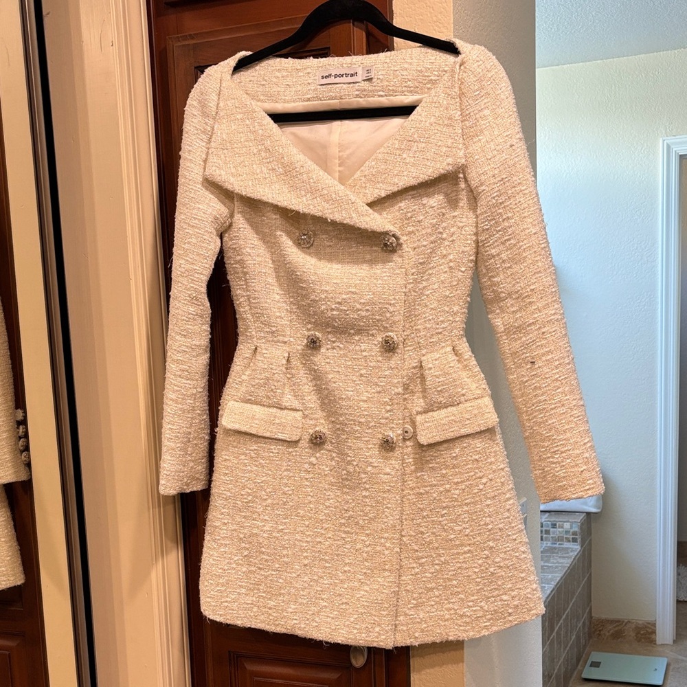 Self-Portrait tweed dress